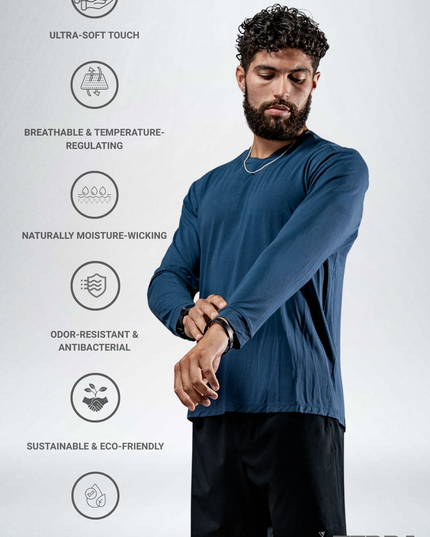 Men's Terra Recovery Field Shirt (Deepline Blue)