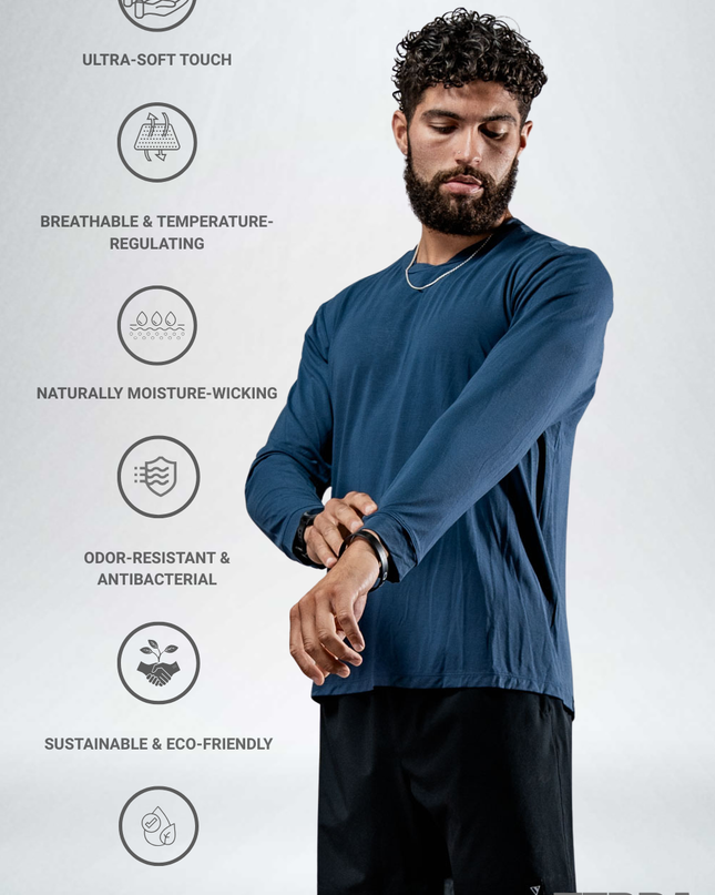 Men's Terra Recovery Field Shirt (Deepline Blue)