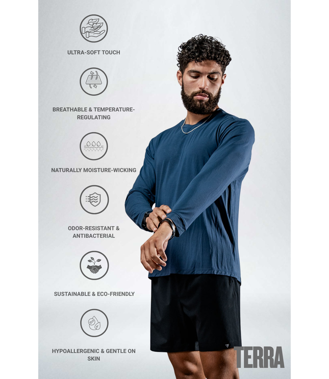 Men's Terra Recovery Field Shirt (Deepline Blue)