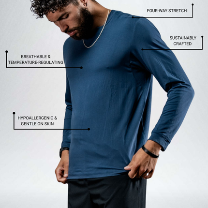 Men's Terra Recovery Field Shirt (Deepline Blue)