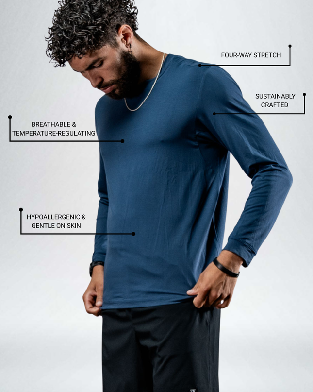 Men's Terra Recovery Field Shirt (Deepline Blue)