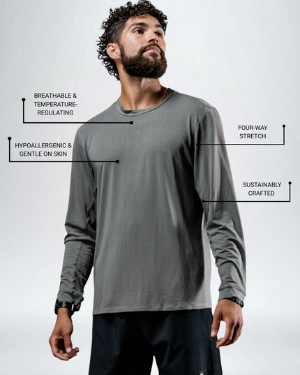 Men's Terra Recovery Field Shirt (Stone Gray)