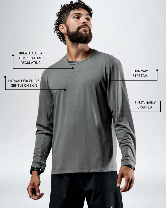 Men's Terra Recovery Field Shirt (Stone Gray)