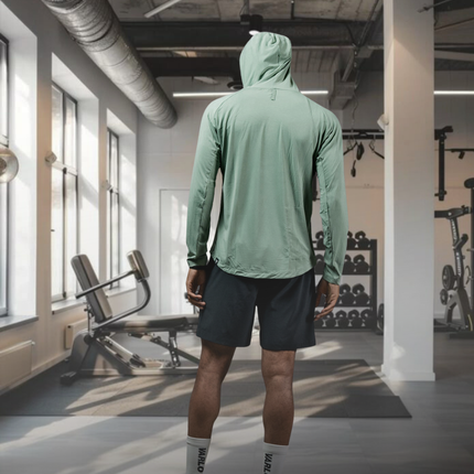 Men's Terra Recovery Element Hoodie Shirt (Low Light Olive)
