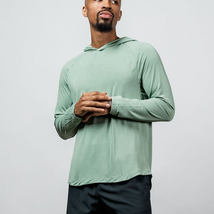 Men's Terra Recovery Element Hoodie Shirt (Low Light Olive)