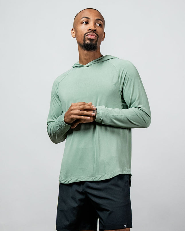 Men's Terra Recovery Element Hoodie Shirt (Low Light Olive)