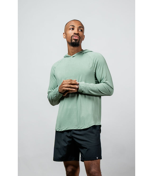 Men's Terra Recovery Element Hoodie Shirt (Low Light Olive)