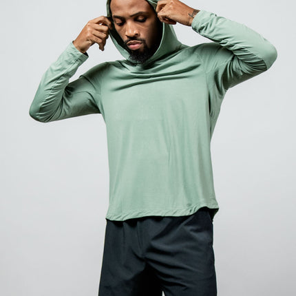 Men's Terra Recovery Element Hoodie Shirt (Low Light Olive)