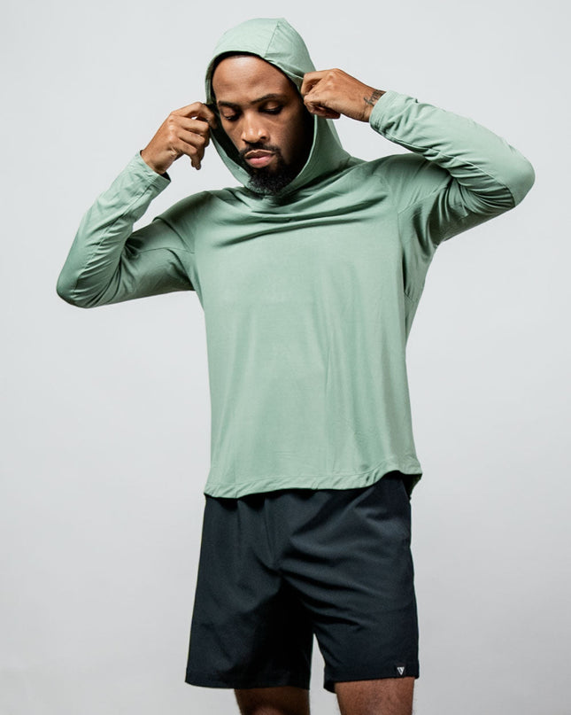 Men's Terra Recovery Element Hoodie Shirt (Low Light Olive)
