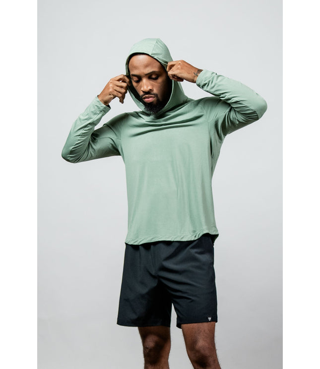 Men's Terra Recovery Element Hoodie Shirt (Low Light Olive)