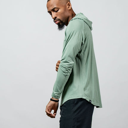 Men's Terra Recovery Element Hoodie Shirt (Low Light Olive)