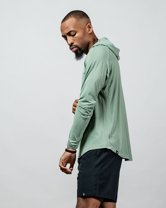 Men's Terra Recovery Element Hoodie Shirt (Low Light Olive)