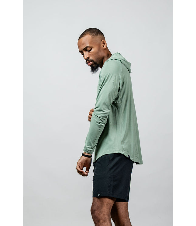 Men's Terra Recovery Element Hoodie Shirt (Low Light Olive)