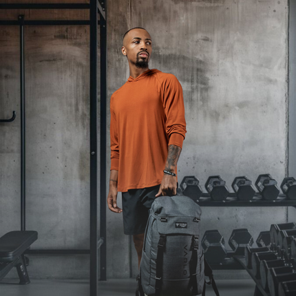 Men's Terra Recovery Element Hoodie Shirt (Sunfire Clay)