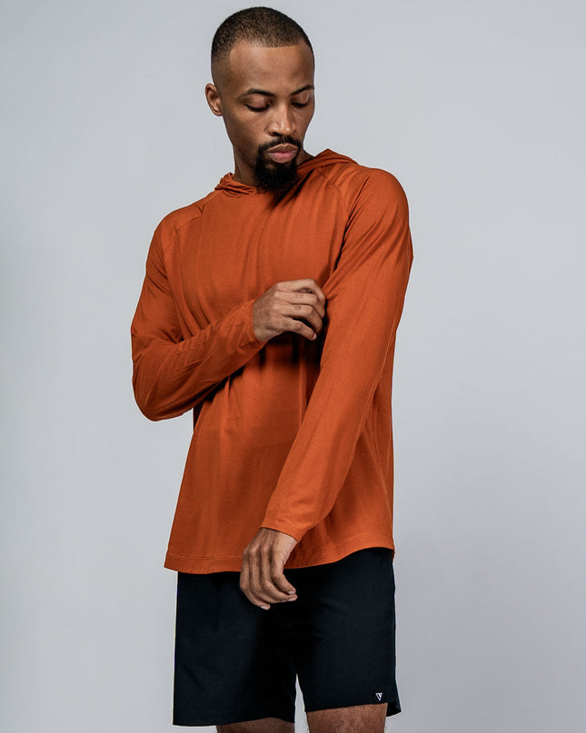 Men's Terra Recovery Element Hoodie Shirt (Sunfire Clay)