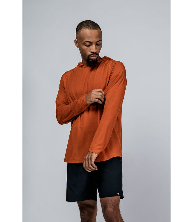 Men's Terra Recovery Element Hoodie Shirt (Sunfire Clay)