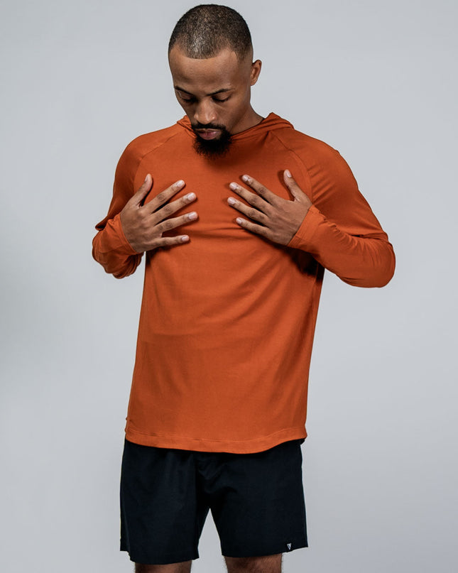 Men's Terra Recovery Element Hoodie Shirt (Sunfire Clay)