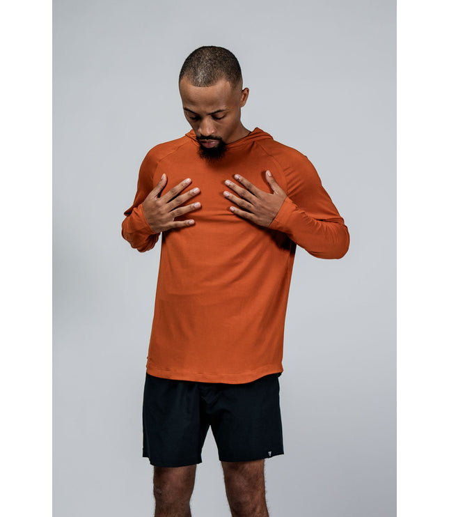 Men's Terra Recovery Element Hoodie Shirt (Sunfire Clay)