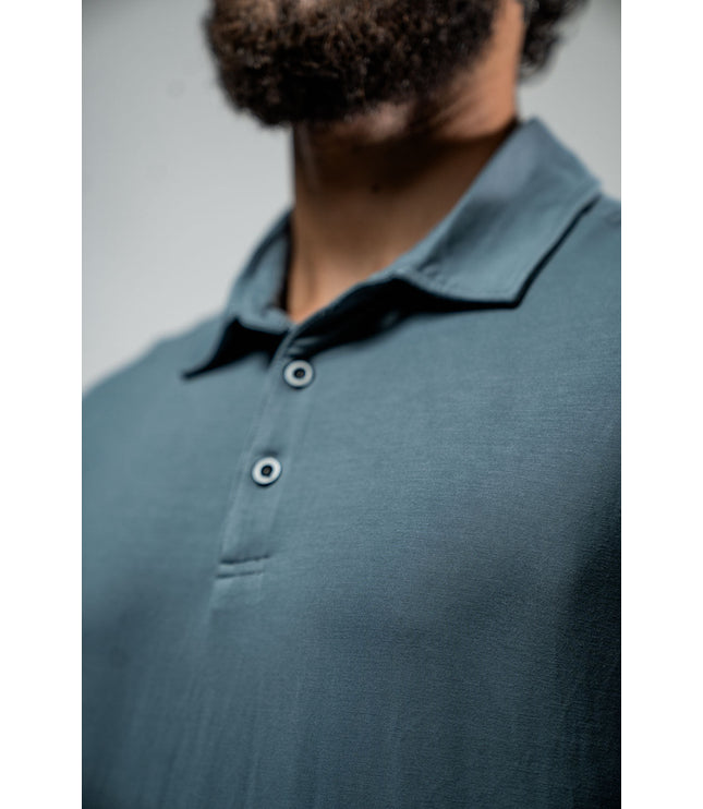 Men's Terra Recovery Polo (Ash Gray)