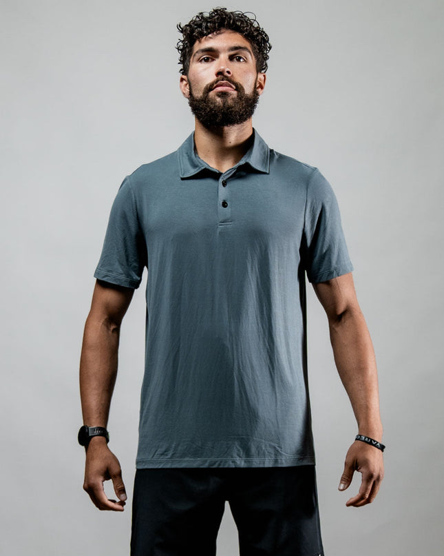 Men's Terra Recovery Polo (Ash Gray)
