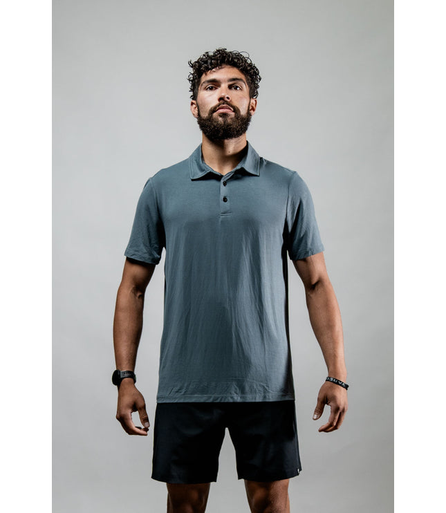 Men's Terra Recovery Polo (Ash Gray)