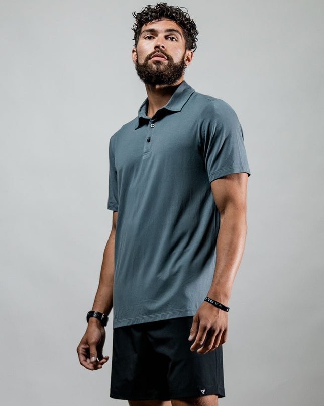 Men's Terra Recovery Polo (Ash Gray)