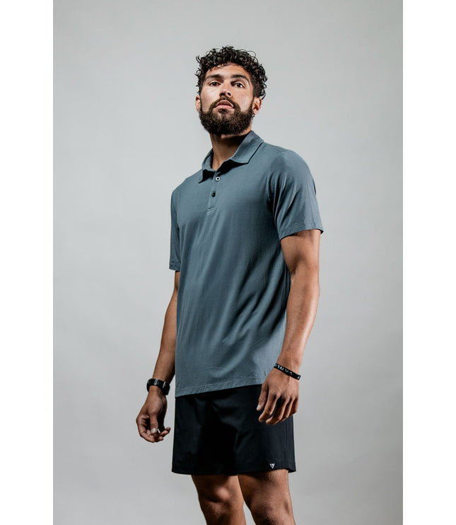 Men's Terra Recovery Polo (Ash Gray)