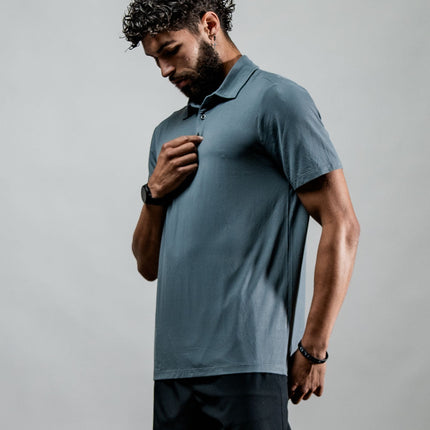 Men's Terra Recovery Polo (Ash Gray)