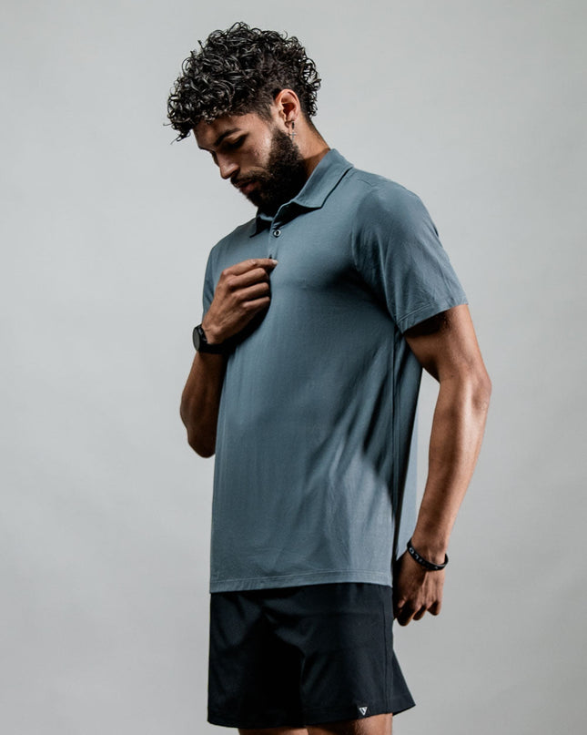 Men's Terra Recovery Polo (Ash Gray)