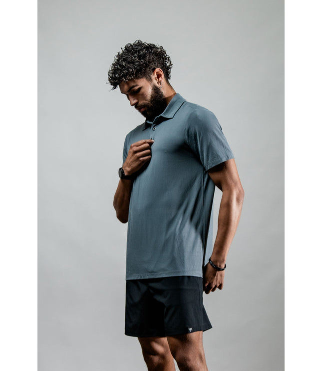 Men's Terra Recovery Polo (Ash Gray)