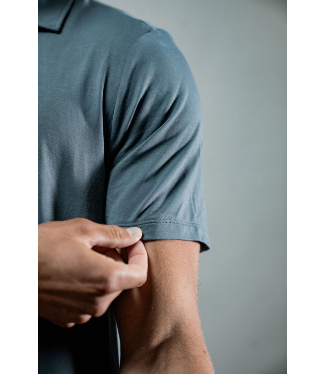 Men's Terra Recovery Polo (Ash Gray)