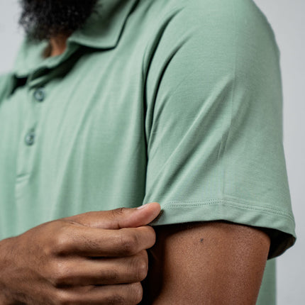 Men's Terra Recovery Polo (Low Light Olive)