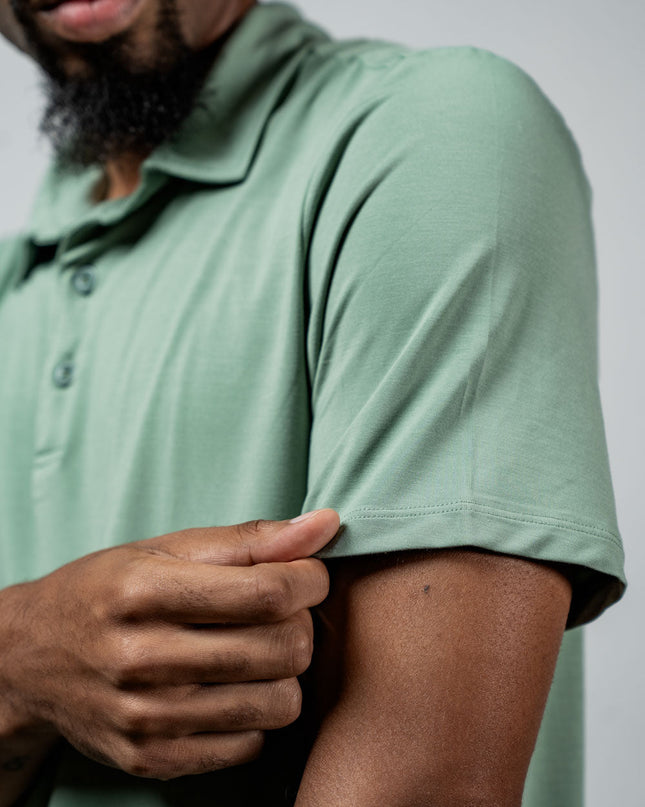 Men's Terra Recovery Polo (Low Light Olive)