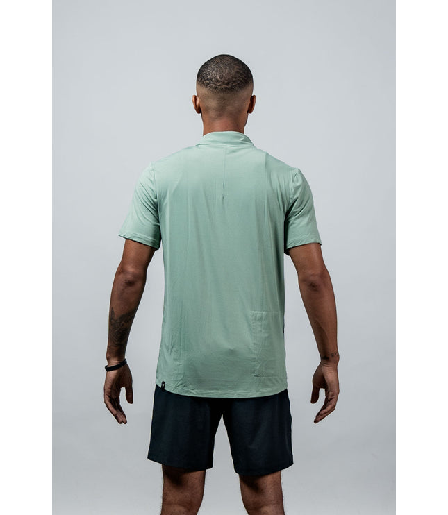 Men's Terra Recovery Polo (Low Light Olive)