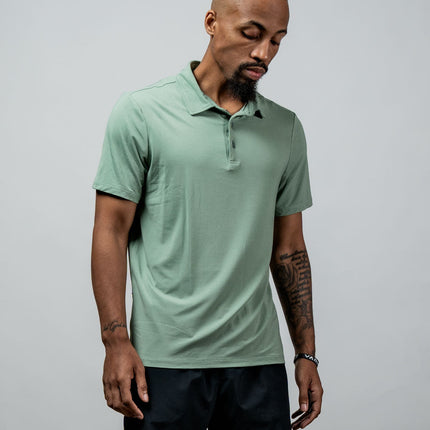 Men's Terra Recovery Polo (Low Light Olive)