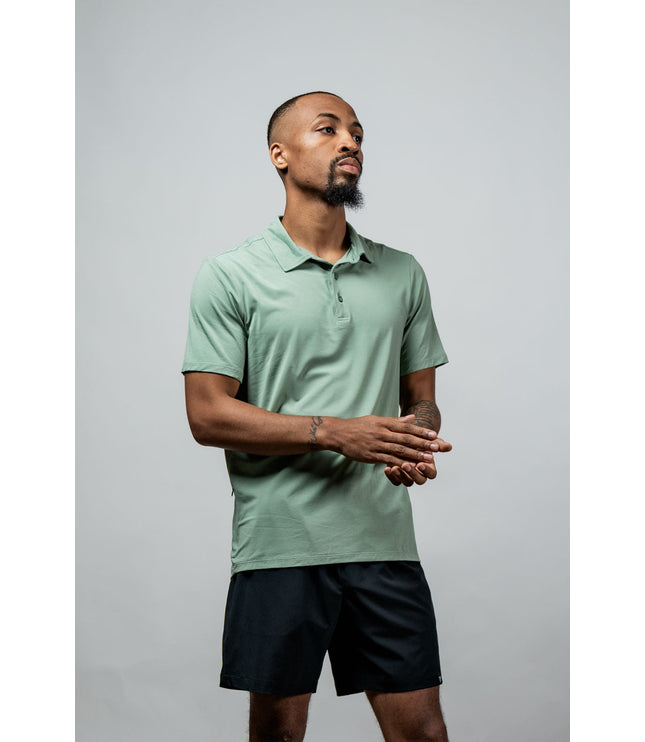 Men's Terra Recovery Polo (Low Light Olive)