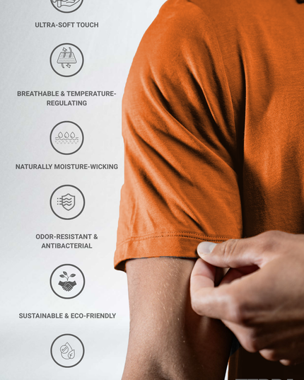 Men's Terra Recovery Polo (Sunfire Clay)
