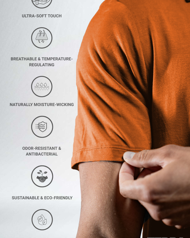 Men's Terra Recovery Polo (Sunfire Clay)