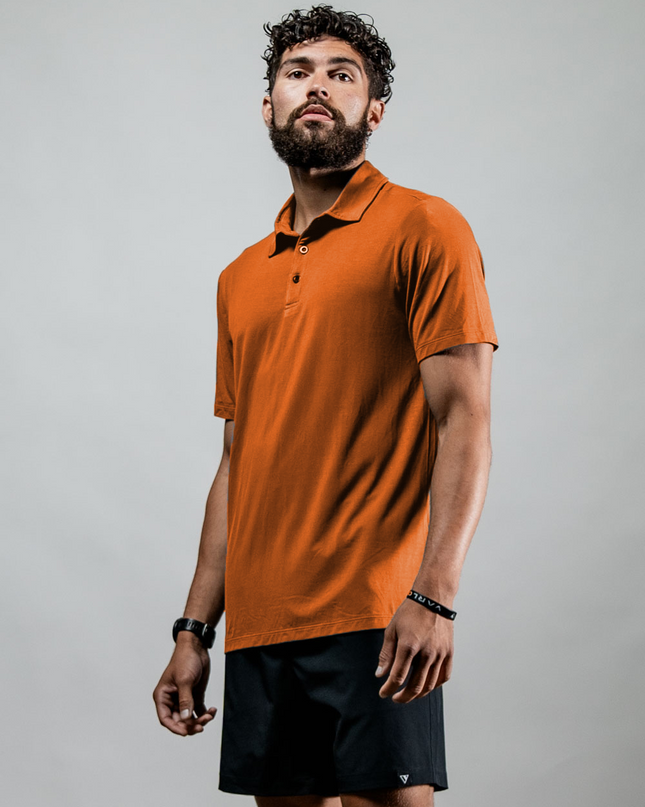 Men's Terra Recovery Polo (Sunfire Clay)