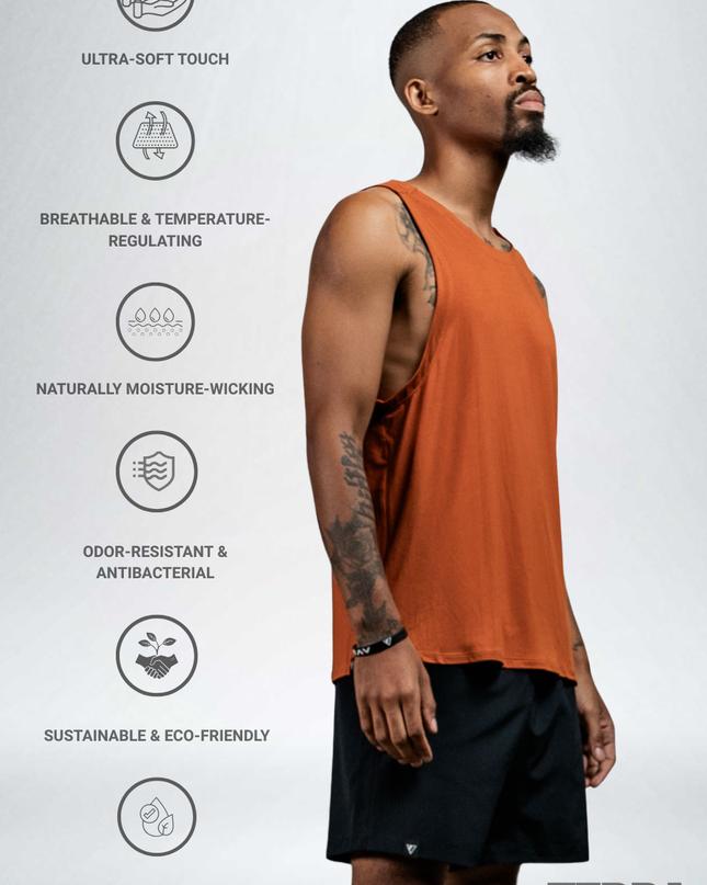 Men's Terra Recovery Tank (Sunfire Clay)