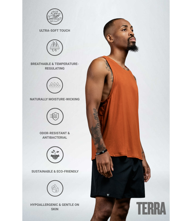Men's Terra Recovery Tank (Sunfire Clay)