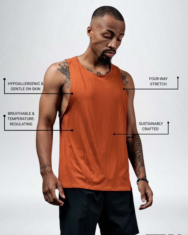 Men's Terra Recovery Tank (Sunfire Clay)