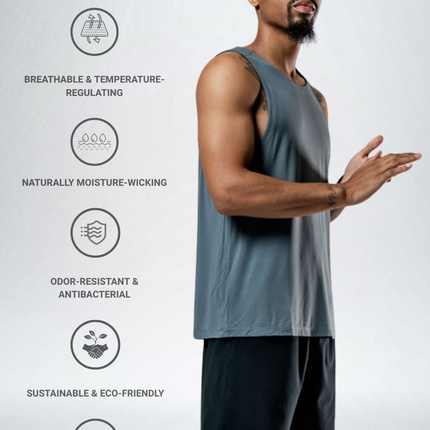 Men's Terra Recovery Tank (Ash Gray)