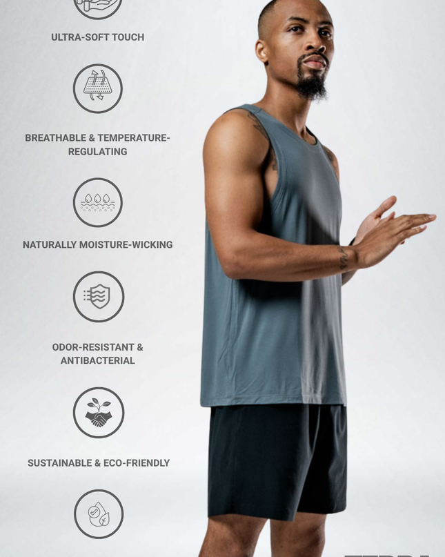 Men's Terra Recovery Tank (Ash Gray)