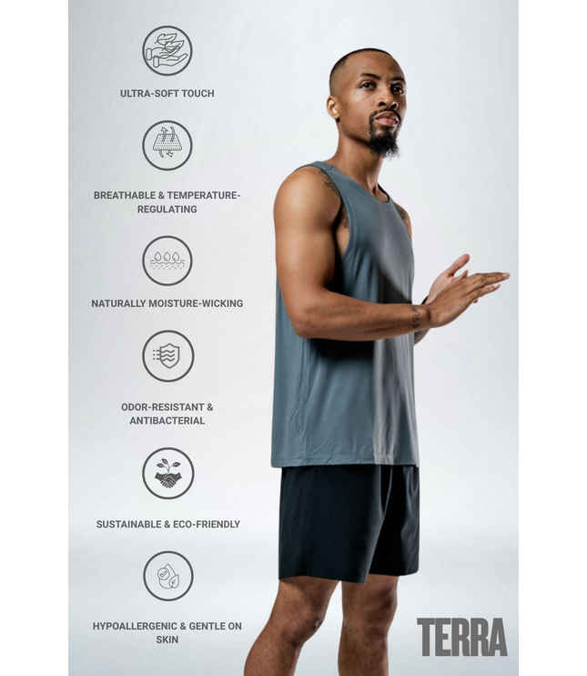 Men's Terra Recovery Tank (Ash Gray)