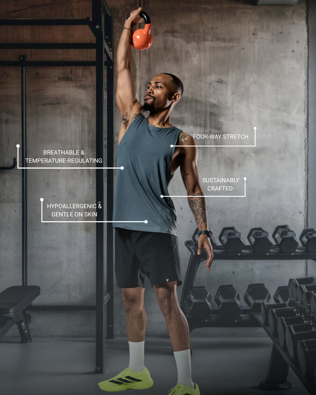 Men's Terra Recovery Tank (Ash Gray)