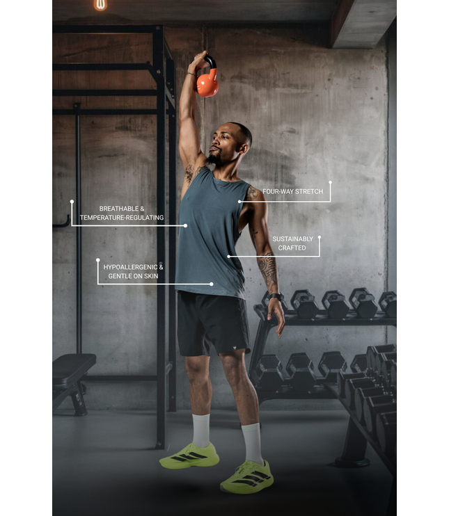 Men's Terra Recovery Tank (Ash Gray)