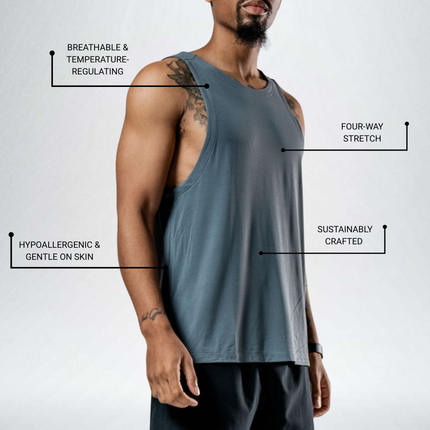 Men's Terra Recovery Tank (Ash Gray)