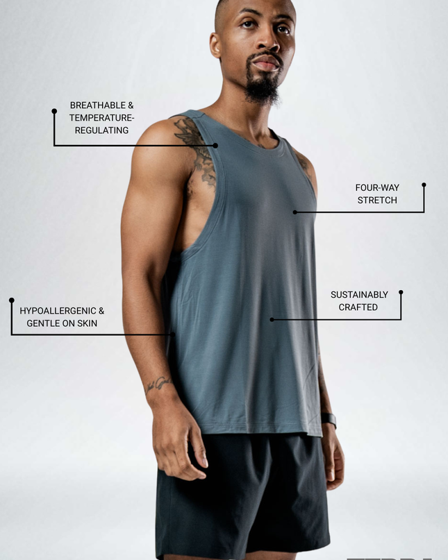 Men's Terra Recovery Tank (Ash Gray)