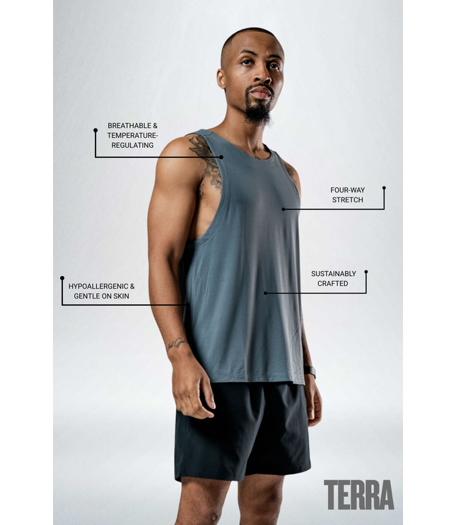 Men's Terra Recovery Tank (Ash Gray)